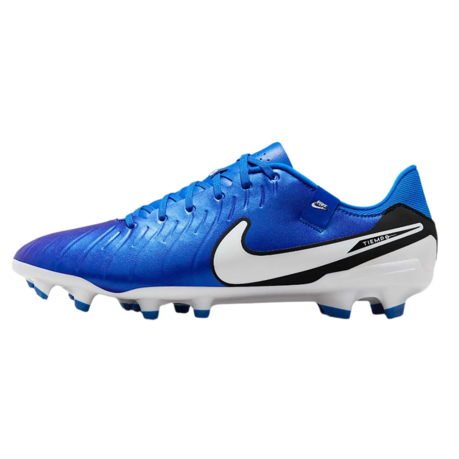 Dual Density Power Strike Nike Legend 10 Academy FG/MG Soccer Cleats (Blue Eclipse/Black)