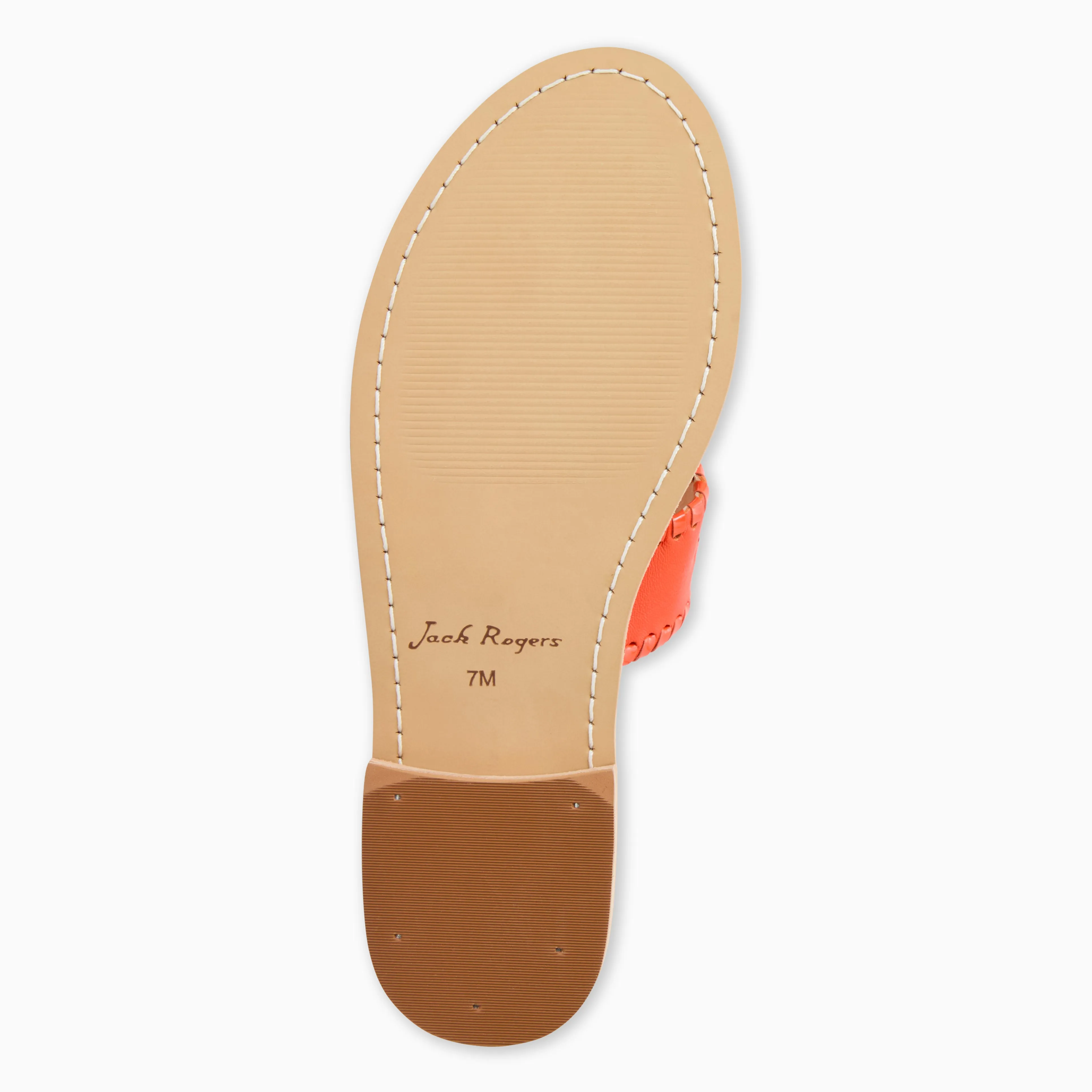 Jacks Leather Flat Sandal Neo Pop Toe box