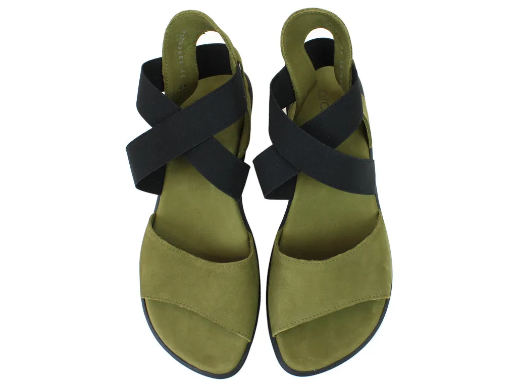 Arche Sandals Satia Matcha Calm Walk Slip Away
