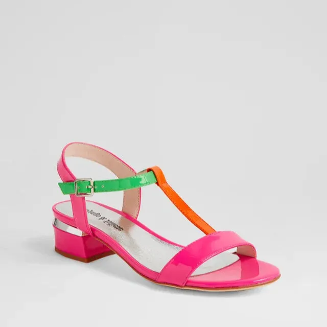 DJANGO & JULIETTE TANER HOT PINK PATENT MULTI Neutral Color