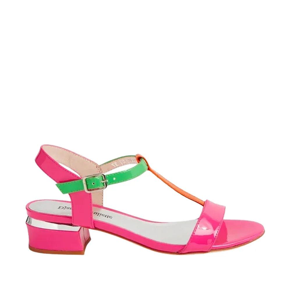 DJANGO & JULIETTE TANER HOT PINK PATENT MULTI Bay Walk