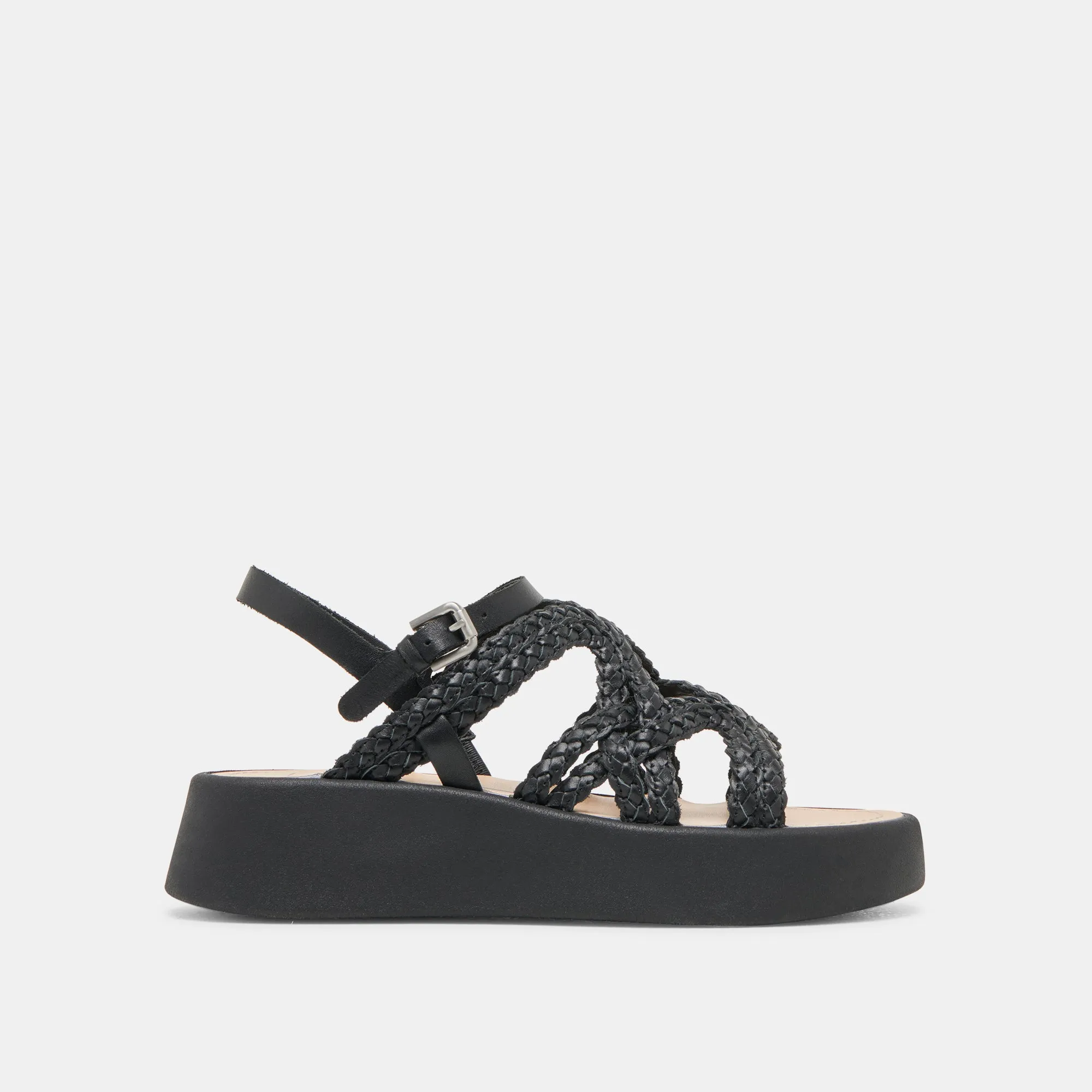 GATSBY SANDALS BLACK LEATHER Easy Travel Relaxed Fit Shoes