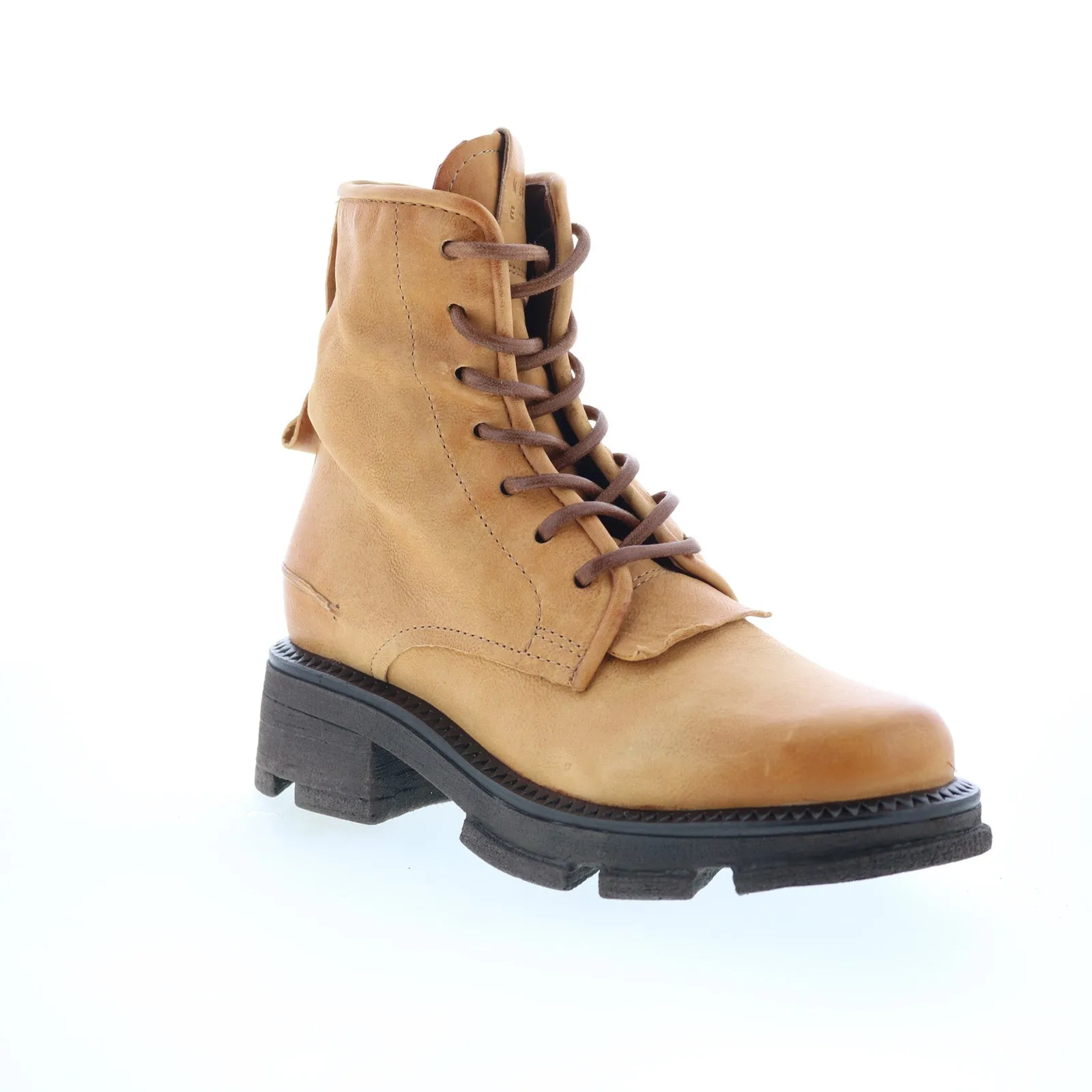 Comfortable bend A.S. 98 Lukie Womens Brown Leather Lace Up Casual Dress Boots