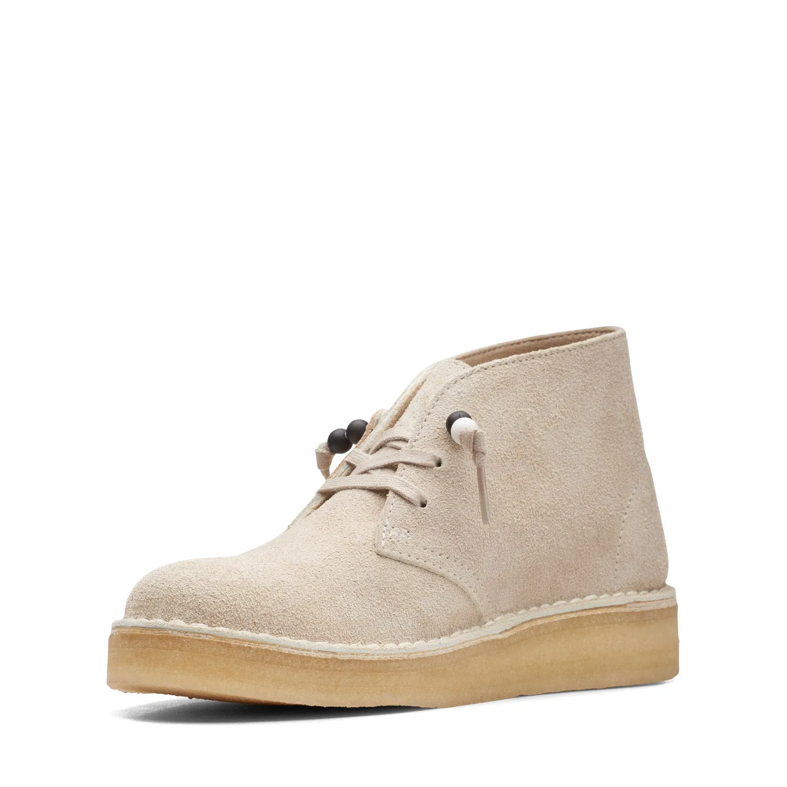 Urban Casual Washable Clarks Desert Coal 26168791 Womens Beige Suede Lace Up Chukkas Boots