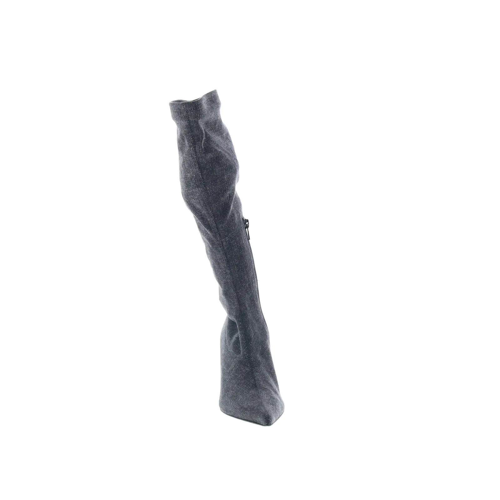 Crisp Lines Cushioned Insole Diesel D-Venus KBT Y02917-P0585-H0144 Womens Black Suede Knee High Boots