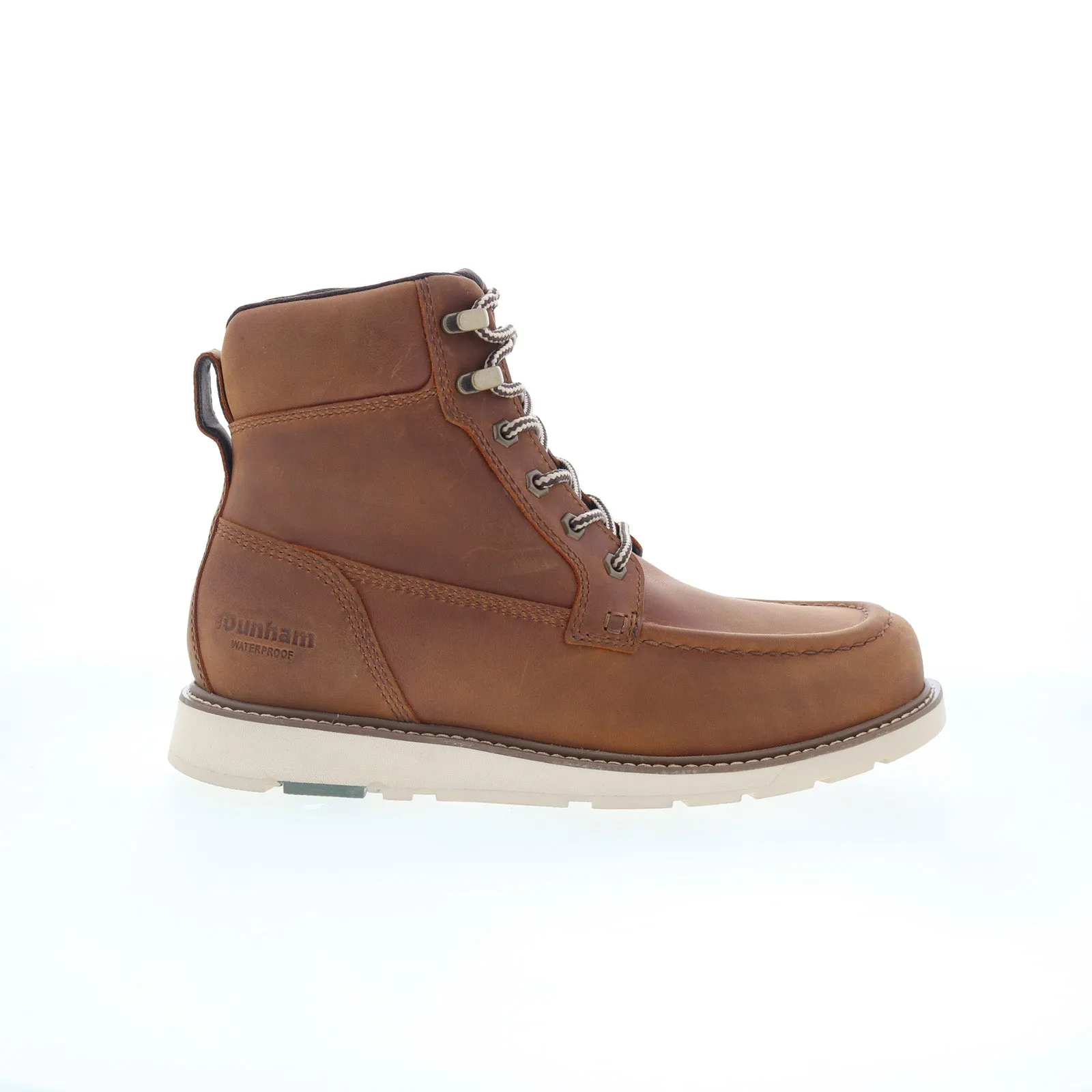 Modern Comfort Classic Design Dunham Brisco Waterproof Lace Up Mens Brown Extra Wide 4E Boots
