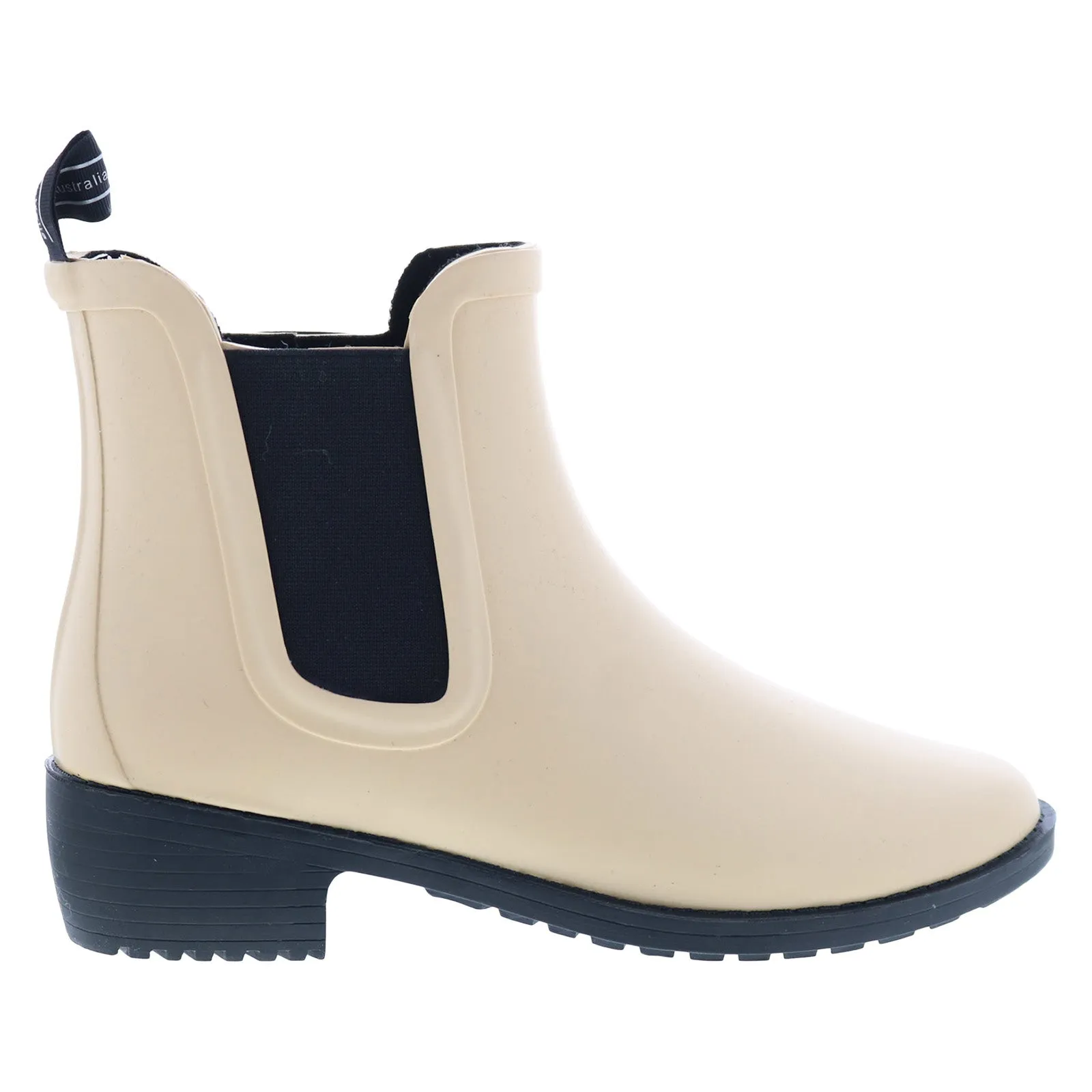 Emu Australia Grayson Rainboot W12402 Womens Beige Ankle & Booties Boots Multi-Season Wear