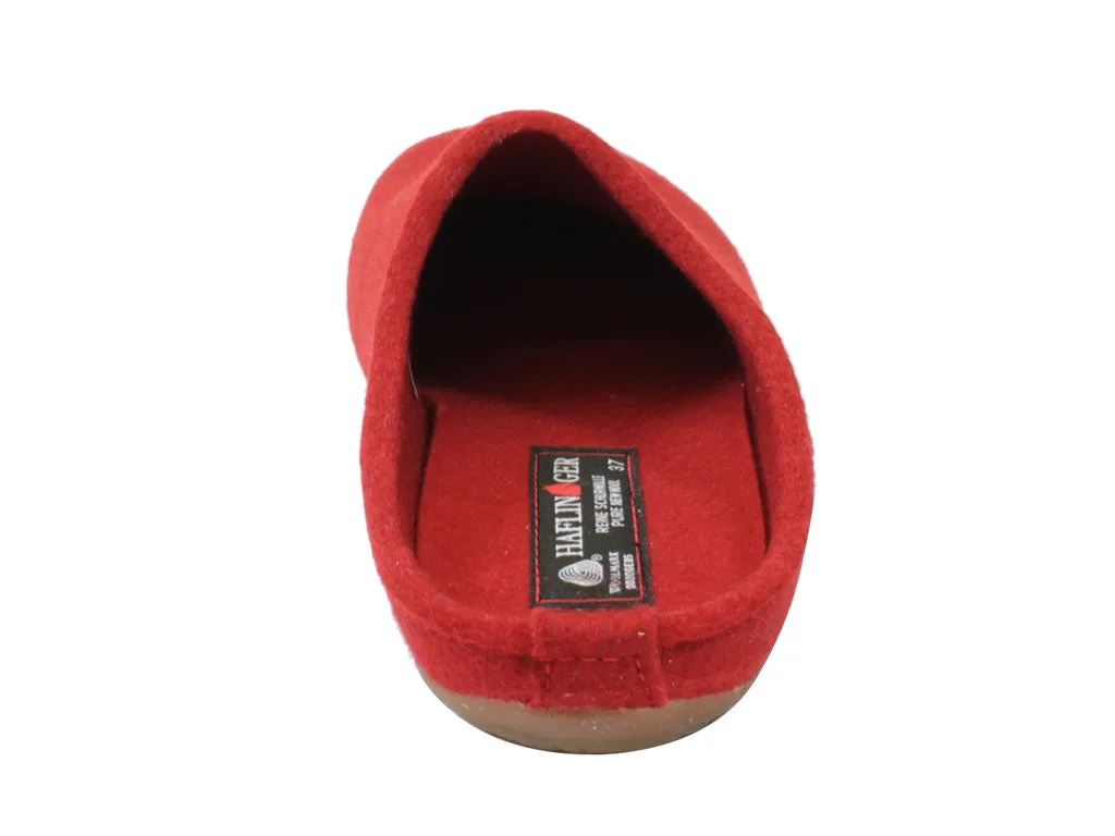 Haflinger Slippers Everest Fundus Red Effortless Shoes