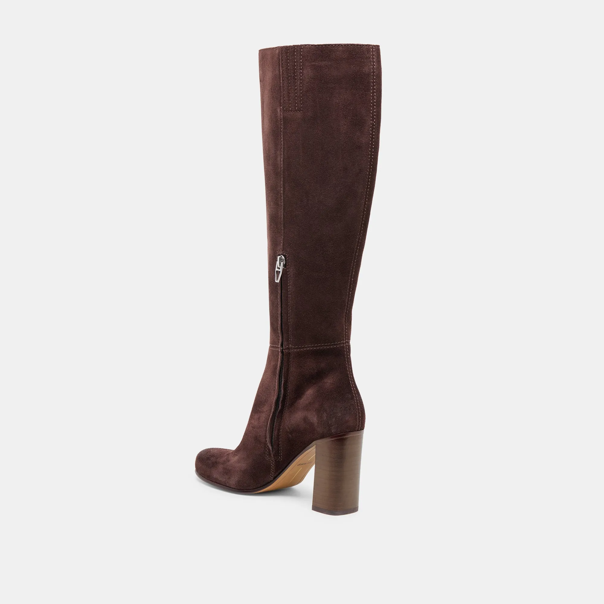 Trail Support Easy Care HUDSIN WIDE CALF BOOTS MAHOGANY SUEDE