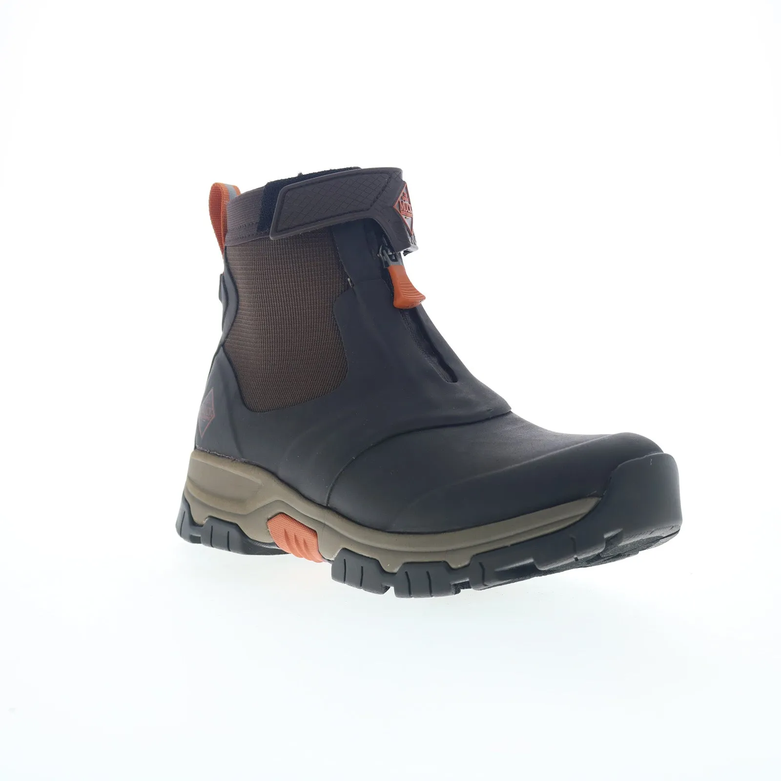 Original Muck Apex Mid Zip AXMZ907 Mens Brown Synthetic Zipper Hiking Boots Buckle Closure Hill Climb