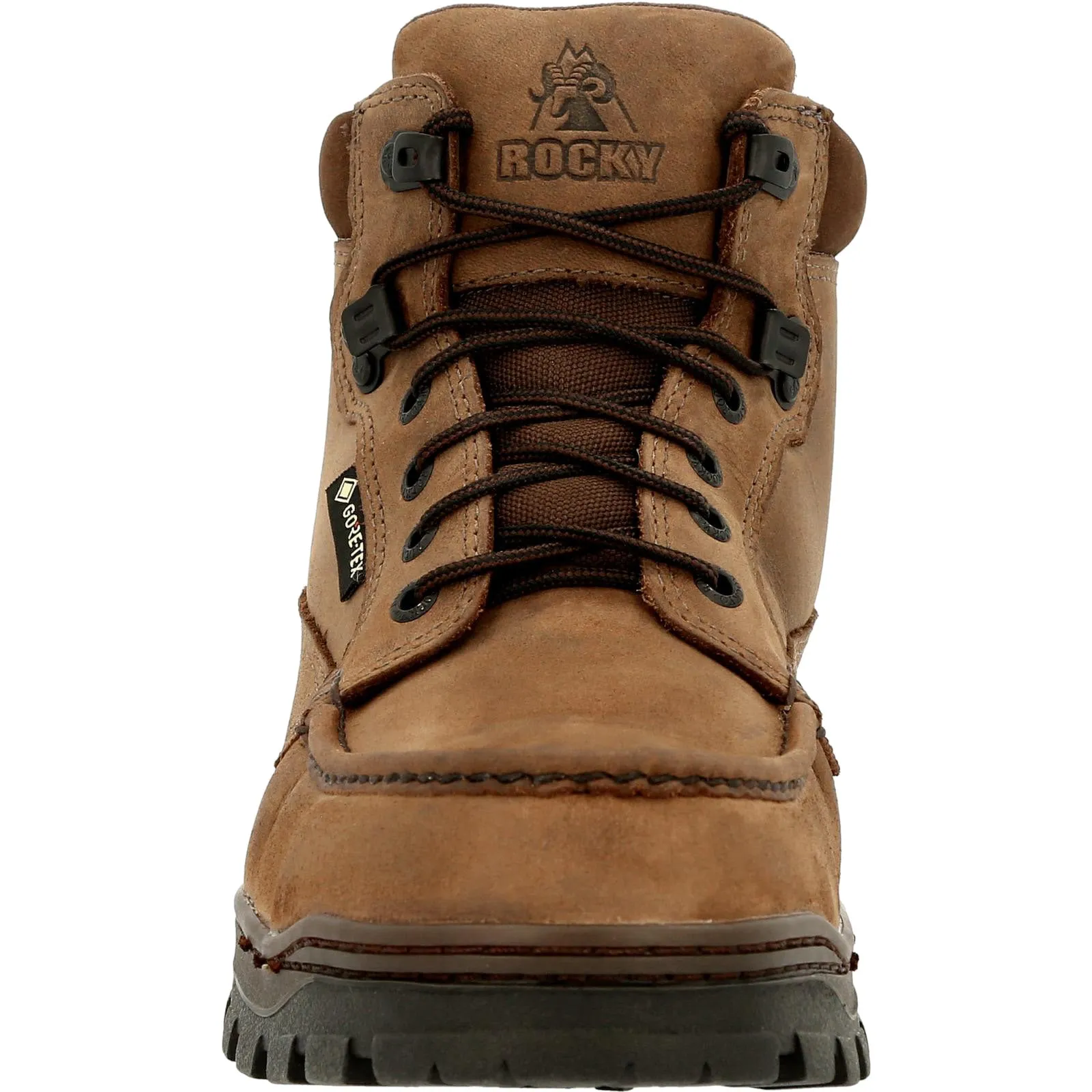 Rocky Outback Gore-Tex WP Steel Toe RKK0335 Mens Brown Wide Work Boots Lined interior Urban Hiker