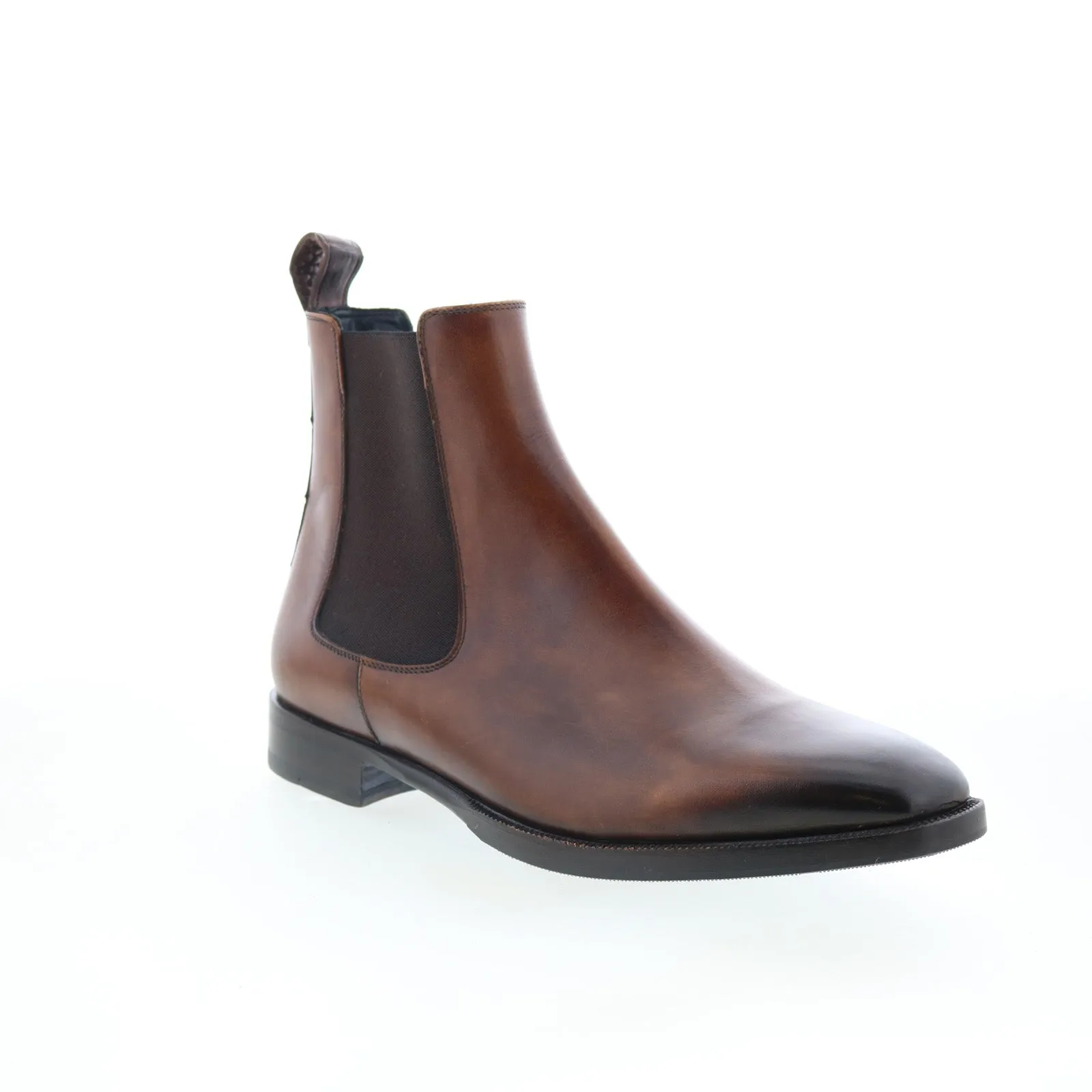 Zelli Italia Avvio Sueded Goatskin 41-330-CGN Mens Brown Chelsea Boots Street Ready Trail Friendly