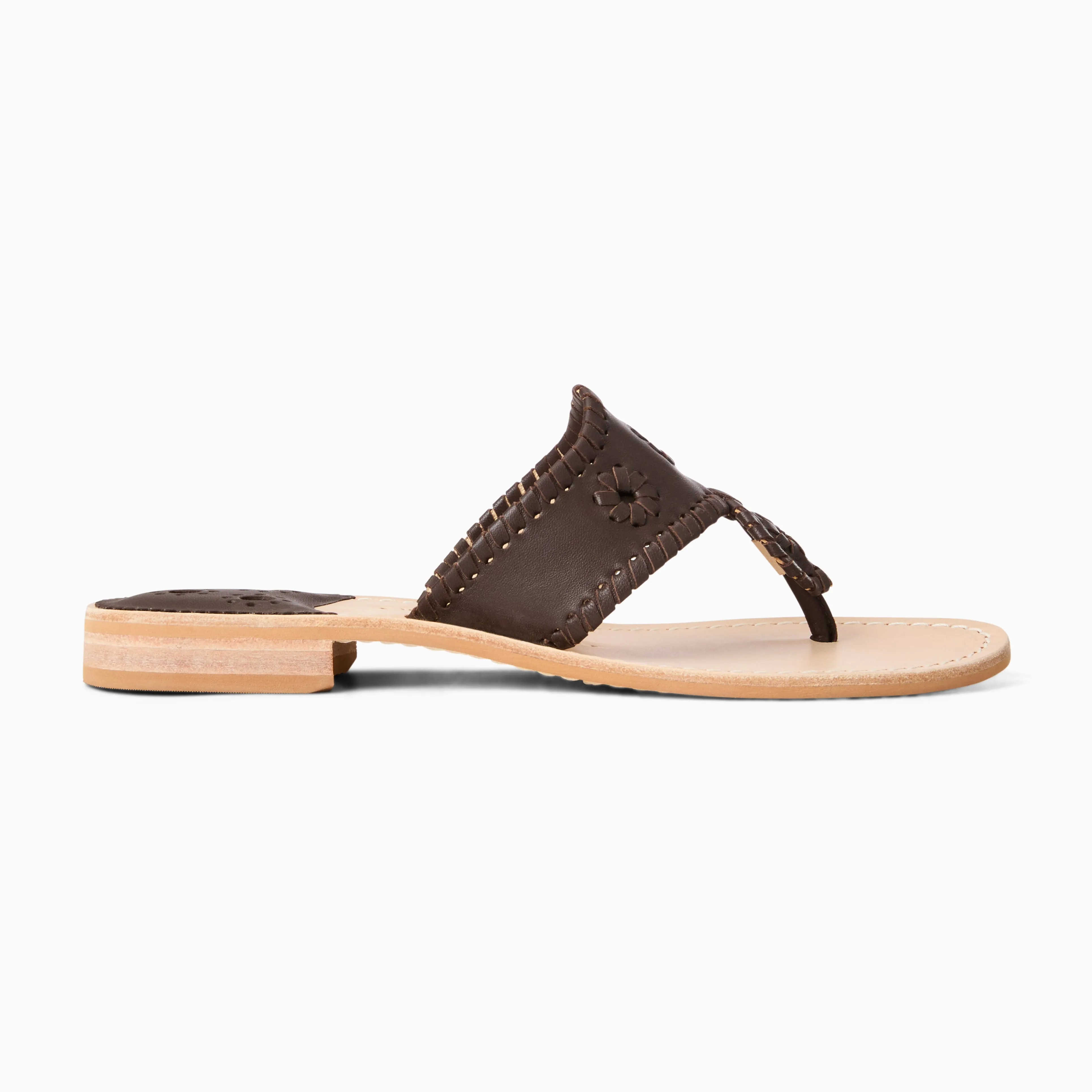 Jacks Leather Flat Sandal Moisture wicking