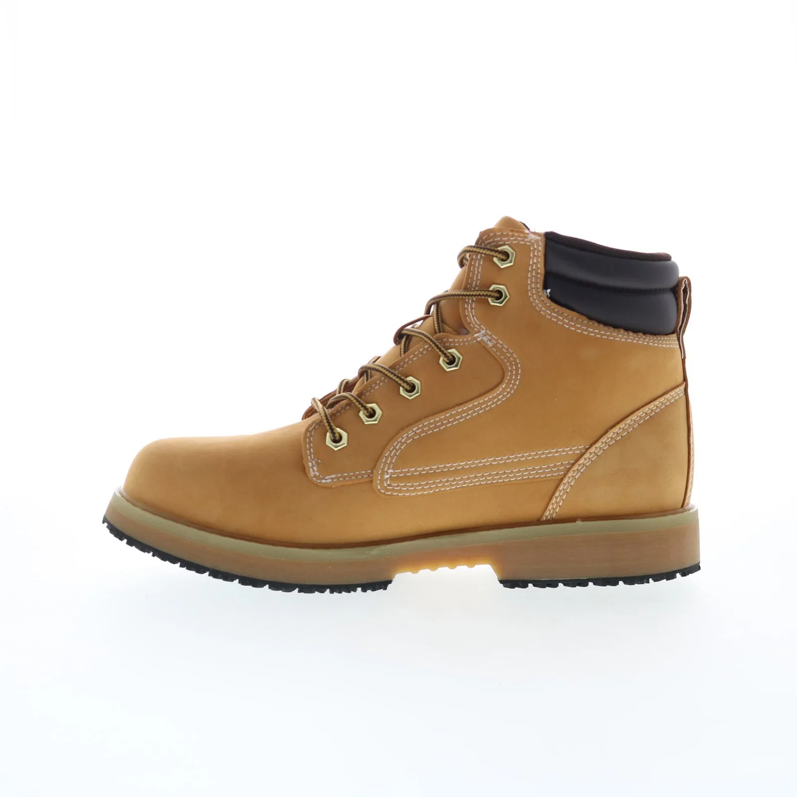 Canvas Upper Comfortable Stride Fila Landing Steel SR Steel Toe Waterproof Mens Brown Synthetic Work Boots