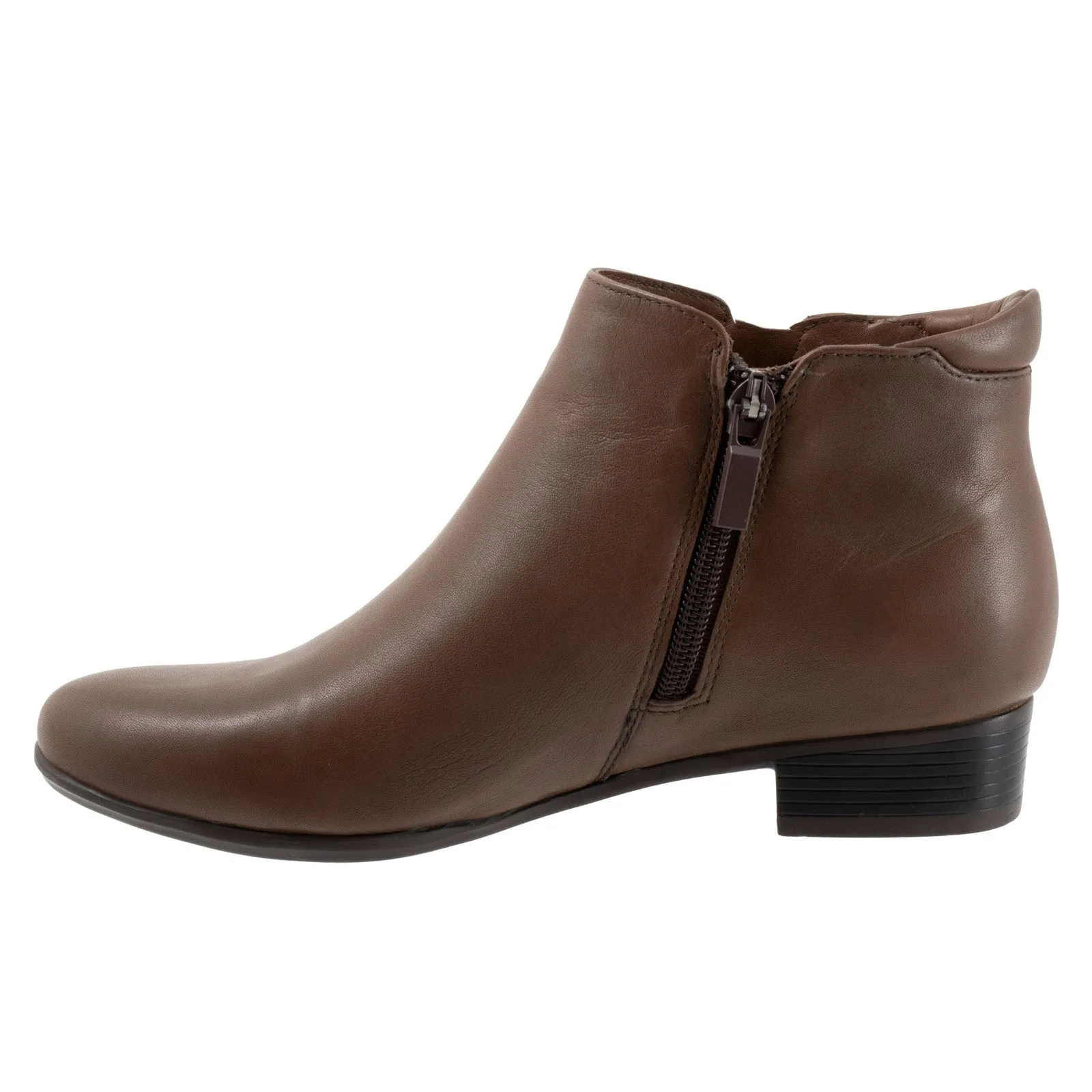 Work Terrain Flexible Fit Trotters Major T1762-104 Womens Brown Leather Ankle & Booties Boots