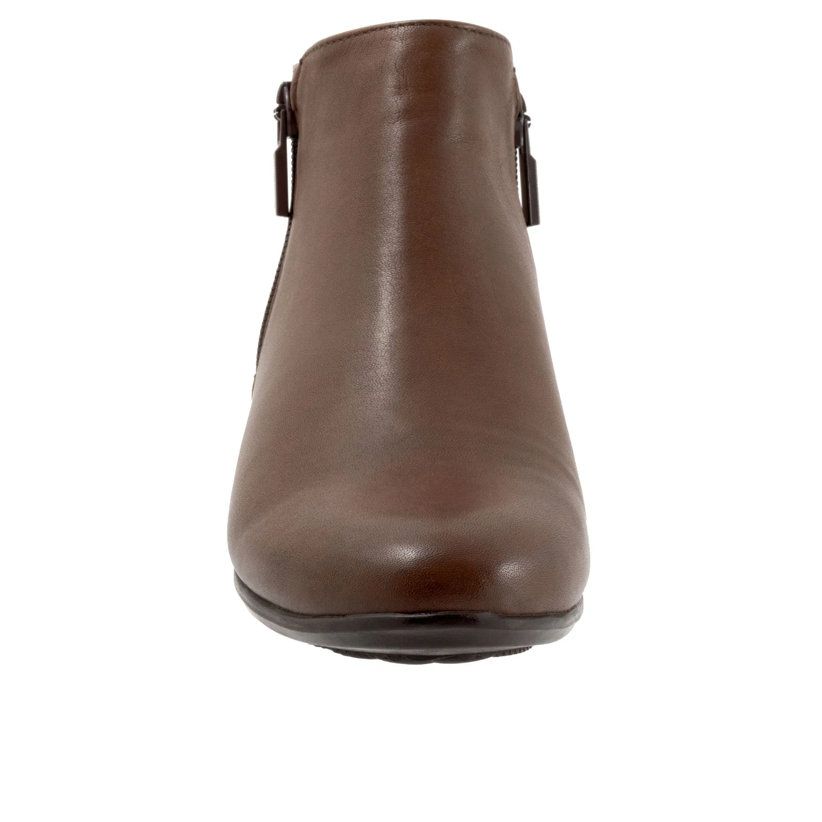 High Shaft Trotters Major T1762-104 Womens Brown Leather Ankle & Booties Boots