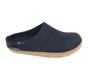 Light Step Cactus Cool Haflinger Felt Slippers Emil Navy Blue
