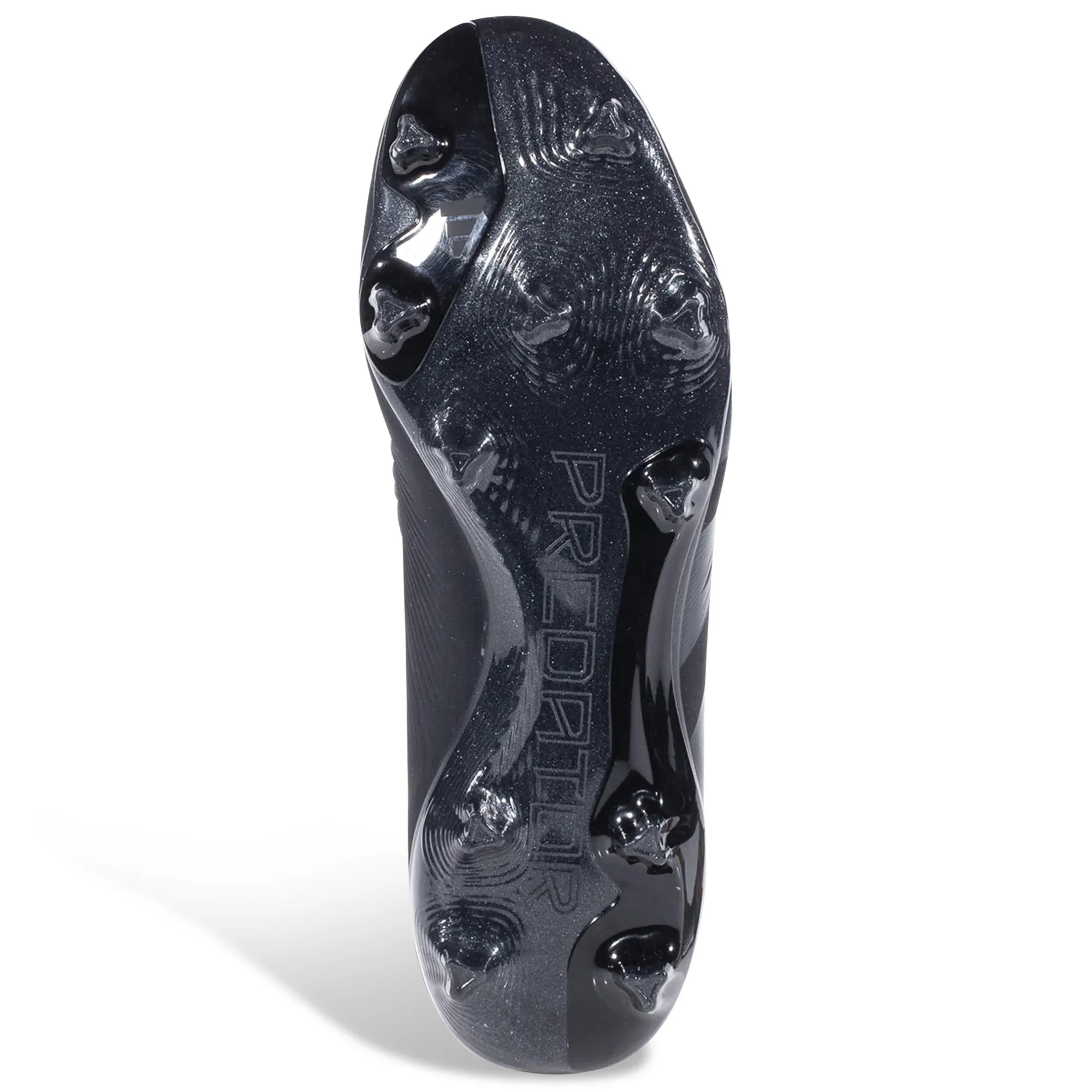 adidas Predator Pro Firm Ground Soccer Cleats (Core Black/Core Black) Flexible Sole Toe Zone