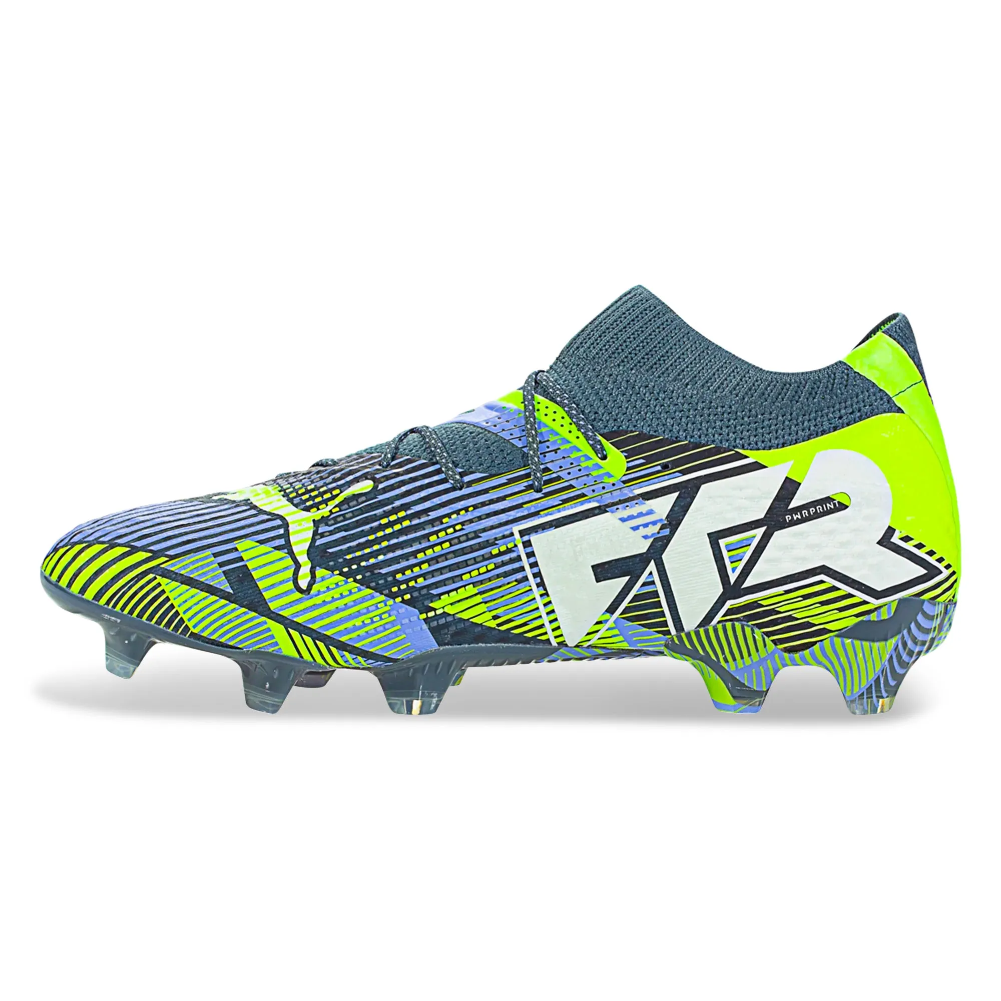 Puma Mens Future 7 Ultimate FG/AG Soccer Cleats (Gray Skies/Fizzy Apple) Speed Track