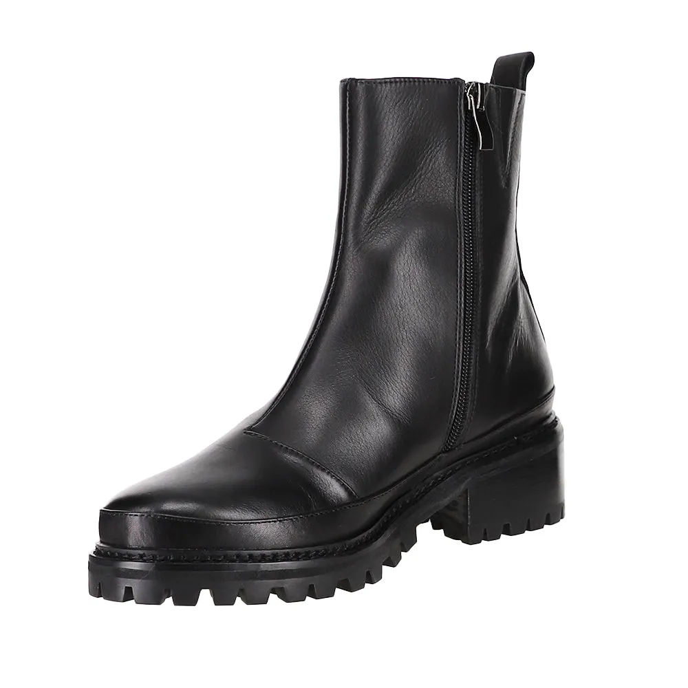 Rubber Sole Zipper Closure LE SANSA ZUILY BLACK