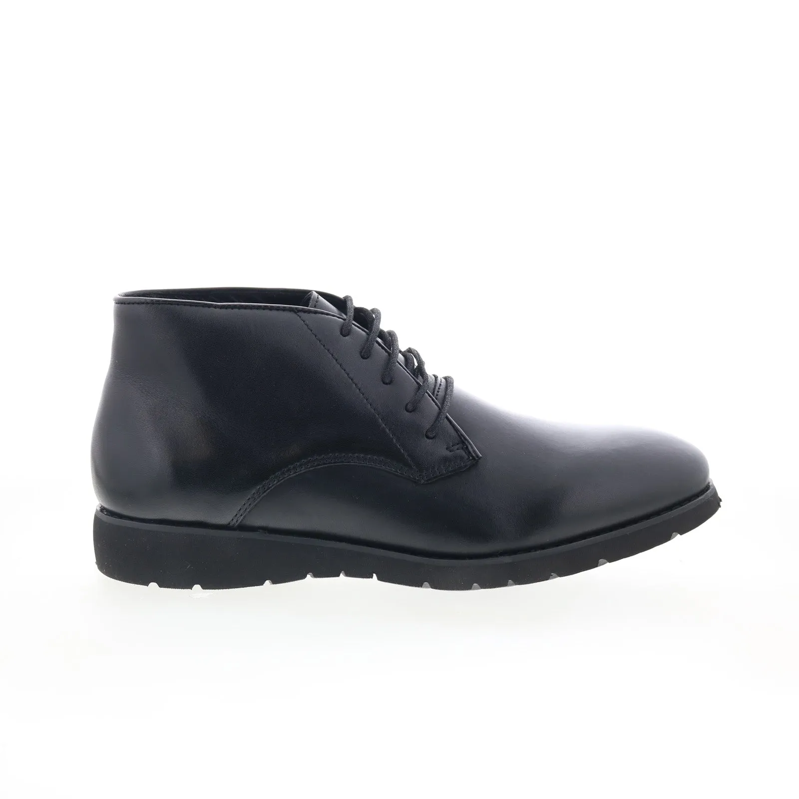 Propet Grady MDX012LBLK Mens Black Extra Wide 3E Leather Lace Up Chukkas Boots Compact Build Graduation Ceremony