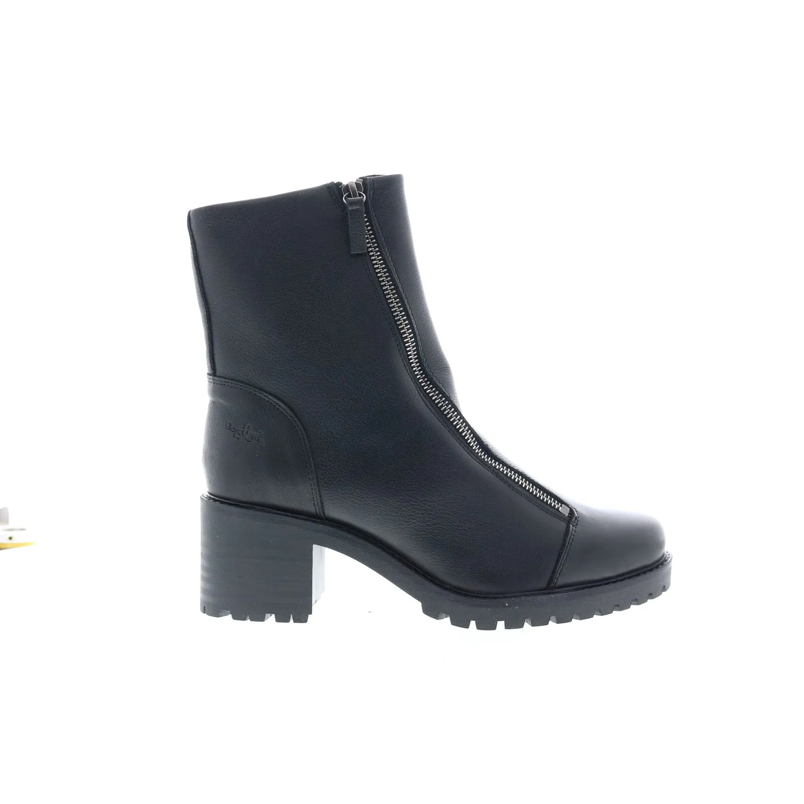 Bos. & Co. Ingle Womens Black Leather Zipper Casual Dress Boots Deep Tread