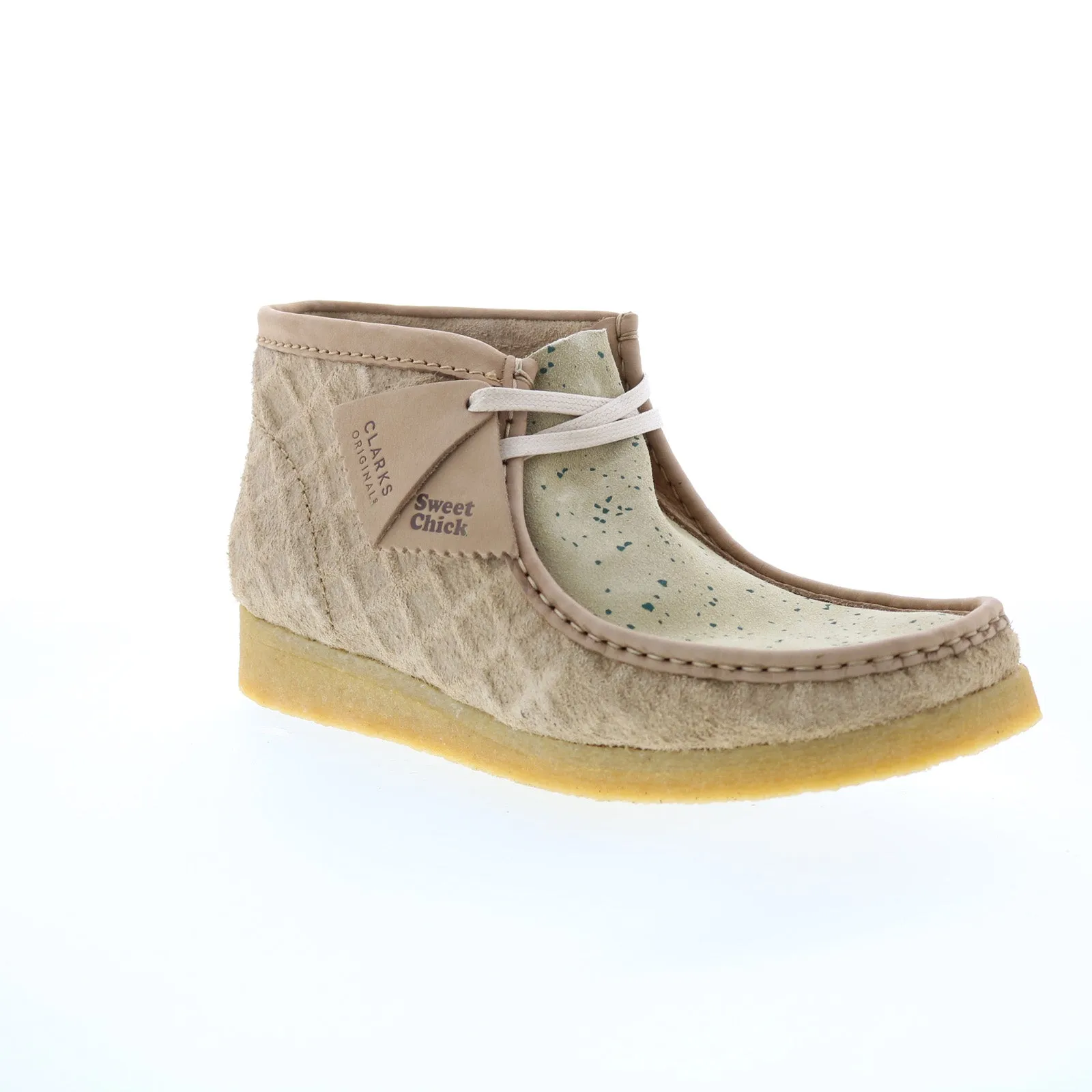 Dry Interior Clarks Wallabee Boot 26163444 Mens Beige Suede Lace Up Chukkas Boots