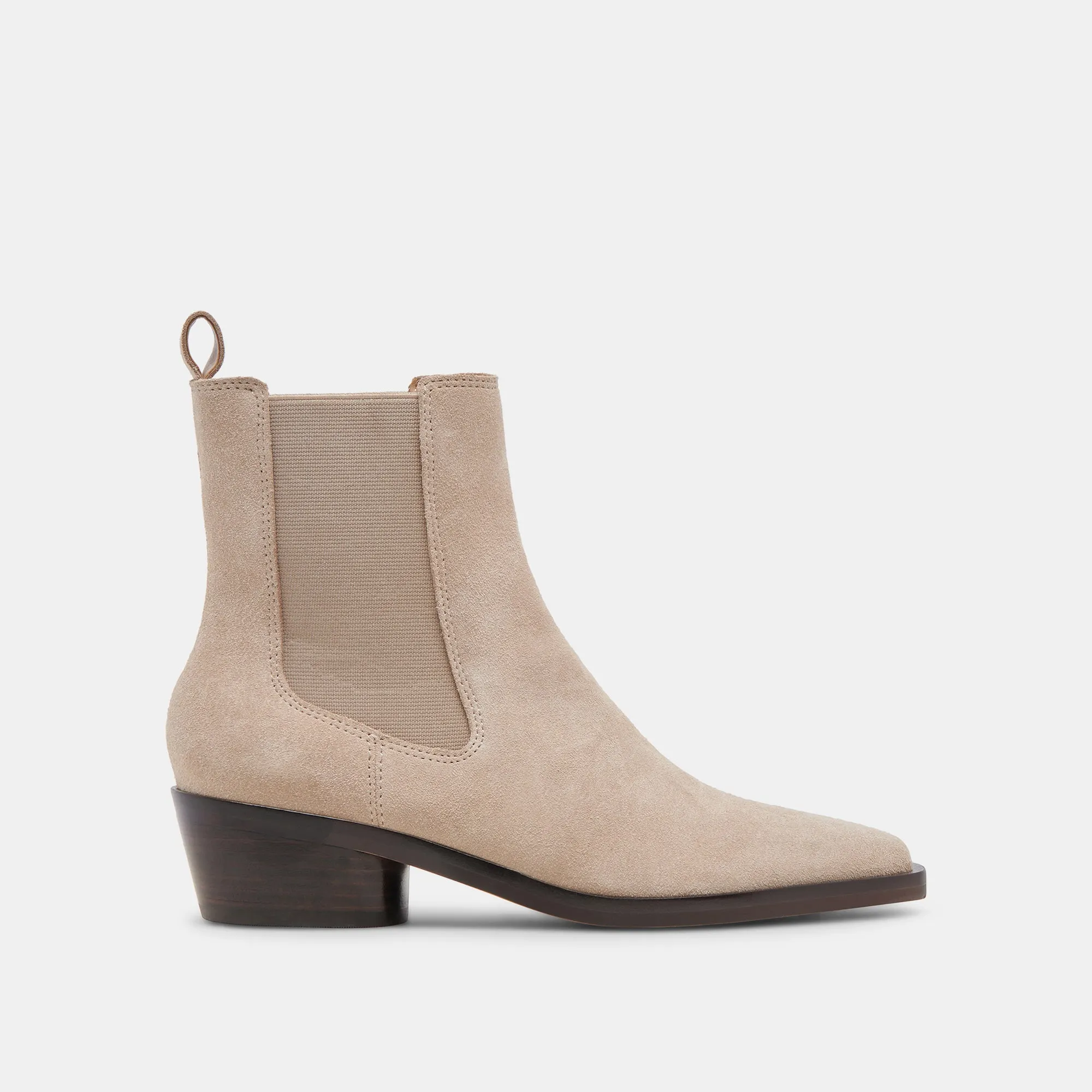Stylish Versatility FOSTER BOOTIES TAUPE SUEDE