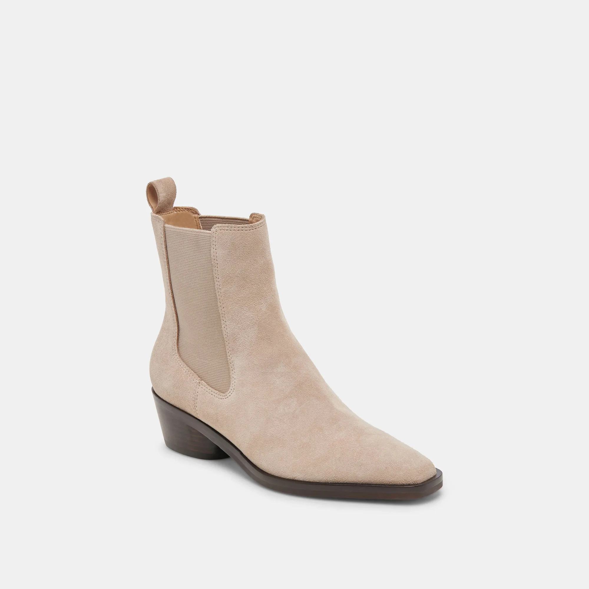 FOSTER BOOTIES TAUPE SUEDE Rugged Design