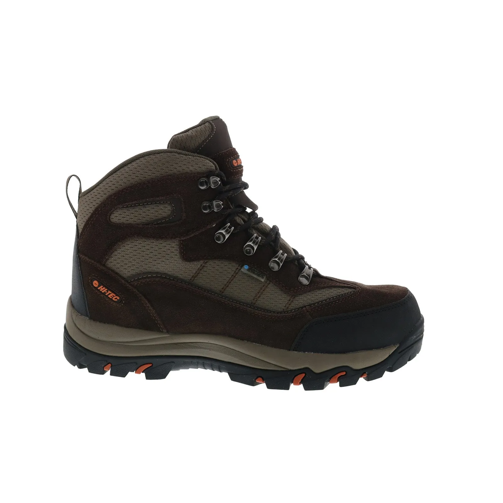 Hi-Tec Skamania Mid Waterproof CH80049M Mens Brown Suede Hiking Boots Reinforced toe