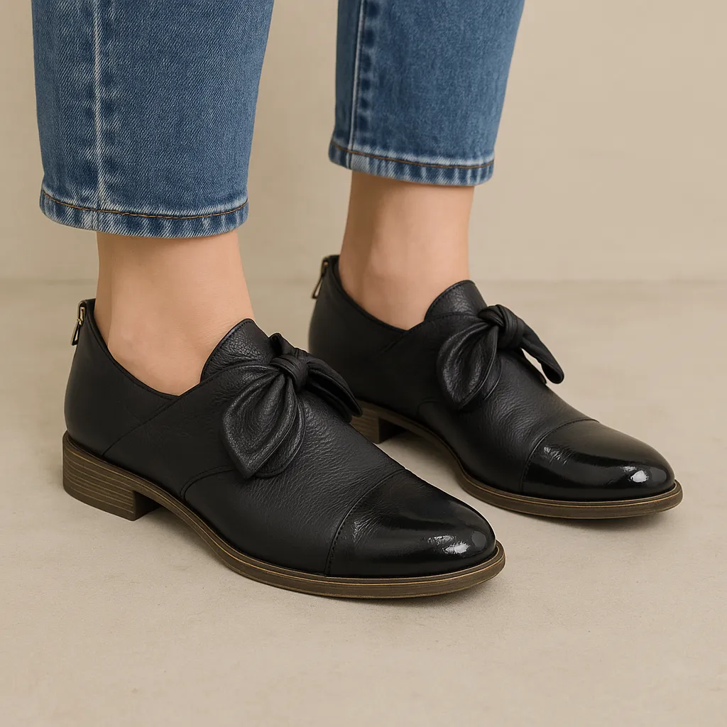 Durable Leather DJANGO & JULIETTE KYMANI BLACK PATENT