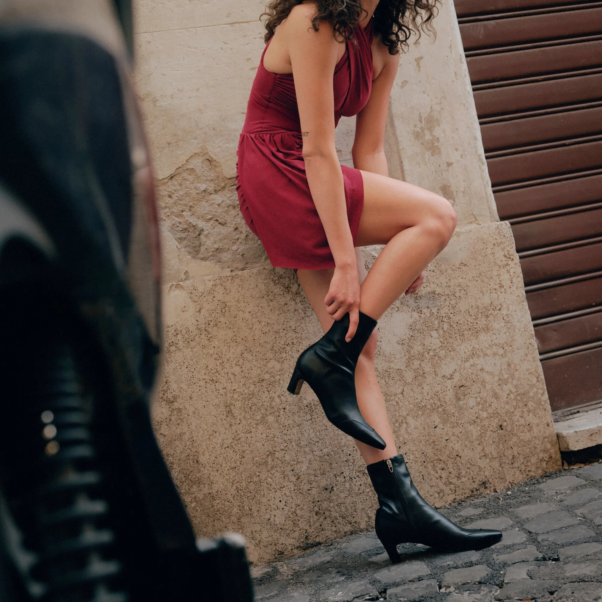 Water Repellent Work Fashion ANIKA BOOTS BLACK STELLA