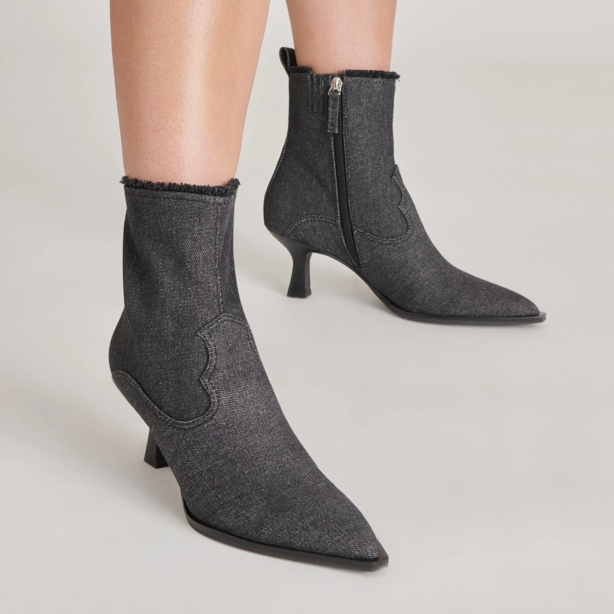 AUSTIN BOOTS CARBON DENIM Cushioned Footbed