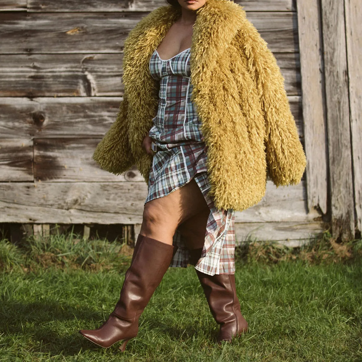 GYRA WIDE CALF BOOTS CHOCOLATE LEATHER Easy Layer