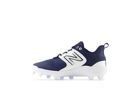 New Balance Men's Fresh Foam 3000 V6 Molded Baseball Cleats - Navy with White - PL3000N6 Everyday Look