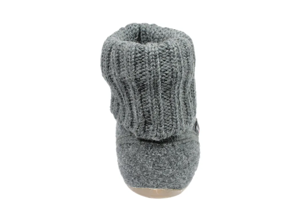 Fiber Mix Haflinger Slippers Everest Karlo Anthracite