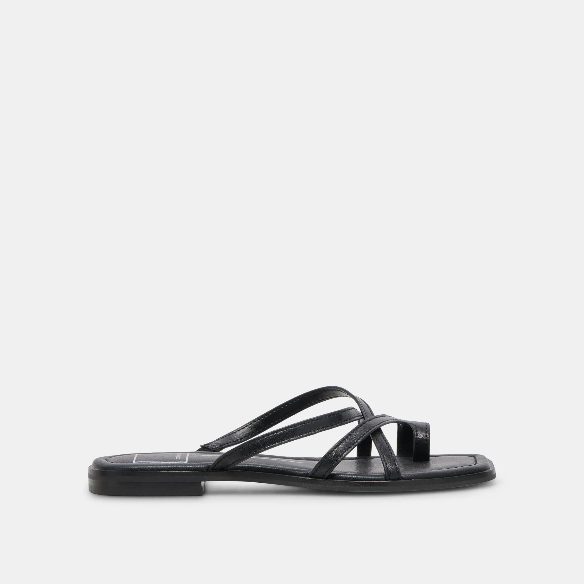 Chic Walk Cool Texture INDIGO SANDALS BLACK LEATHER