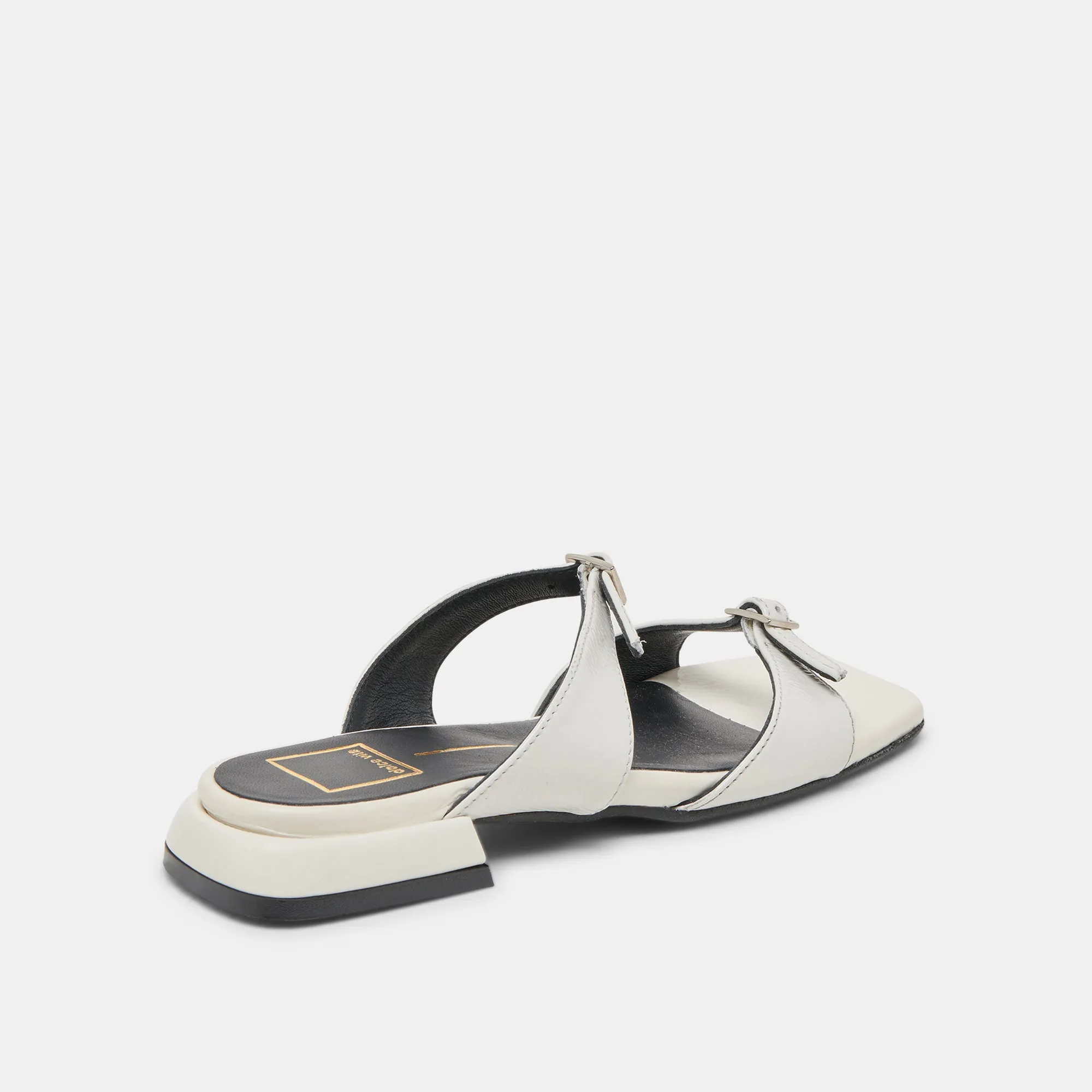 LAVERN SANDALS OFF WHITE CRINKLE PATENT Everyday Comfort Easy Travel