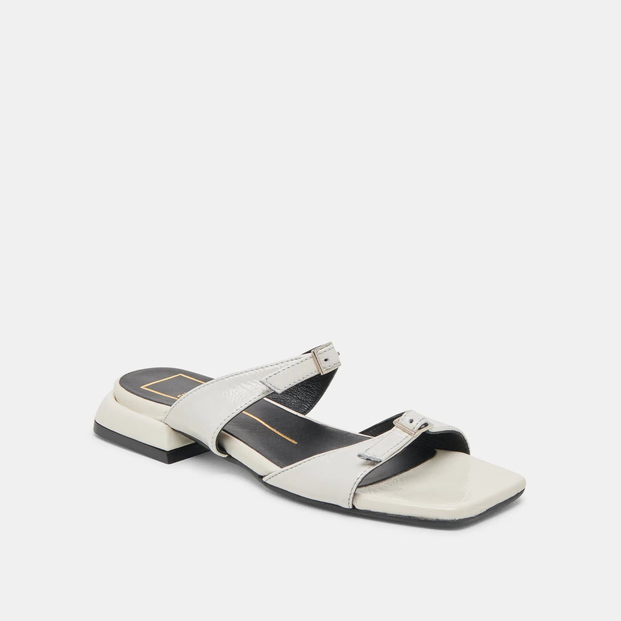 Skin Breath LAVERN SANDALS OFF WHITE CRINKLE PATENT