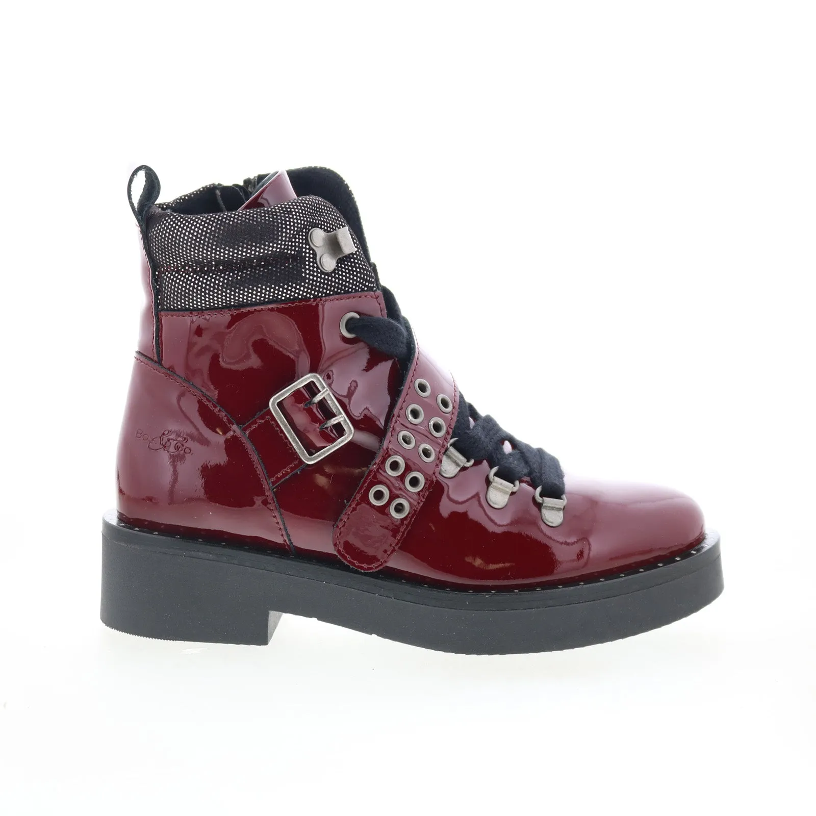 Bos. & Co. Fairy P144671 Womens Burgundy Leather Zipper Casual Dress Boots Effortless Wear Warm Insulation