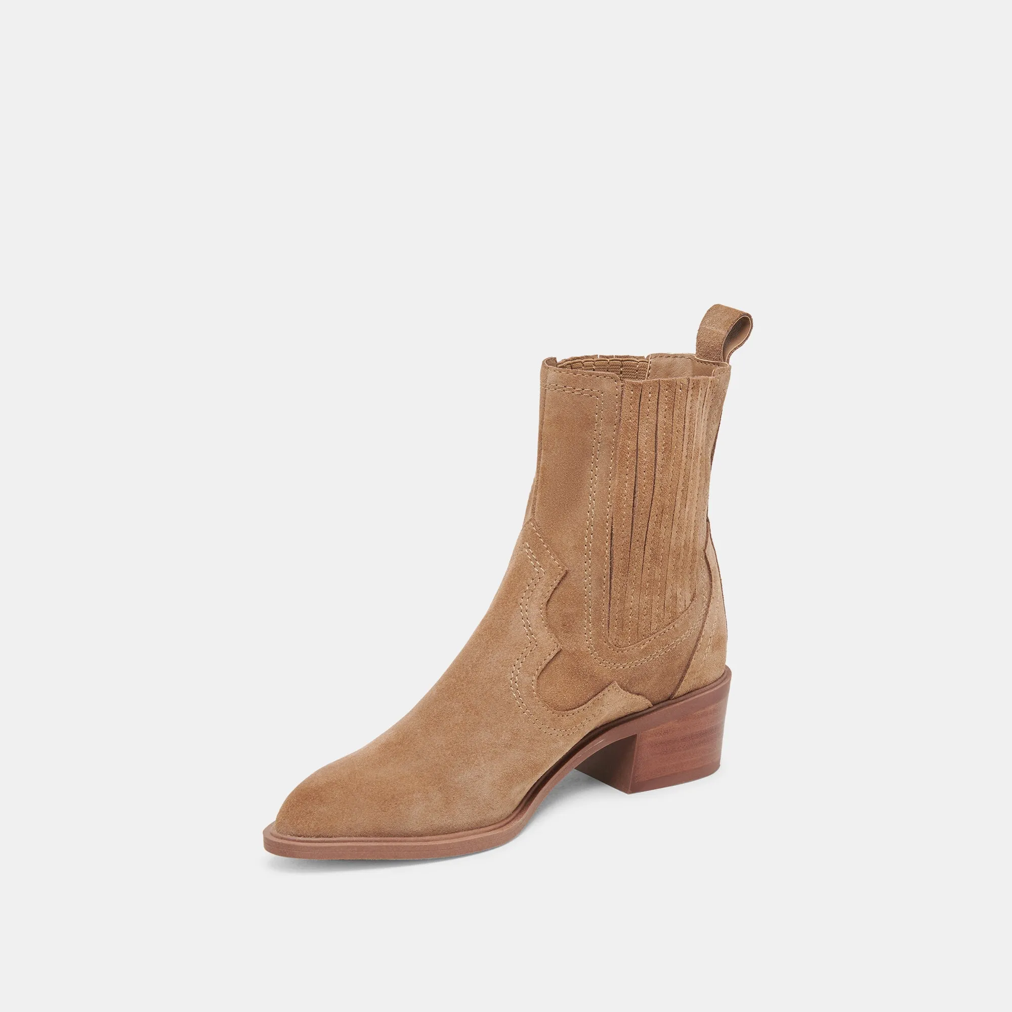 BRYLEE H2O WIDE BOOTIES MUSHROOM SUEDE Mud Defense Adjustable buckle