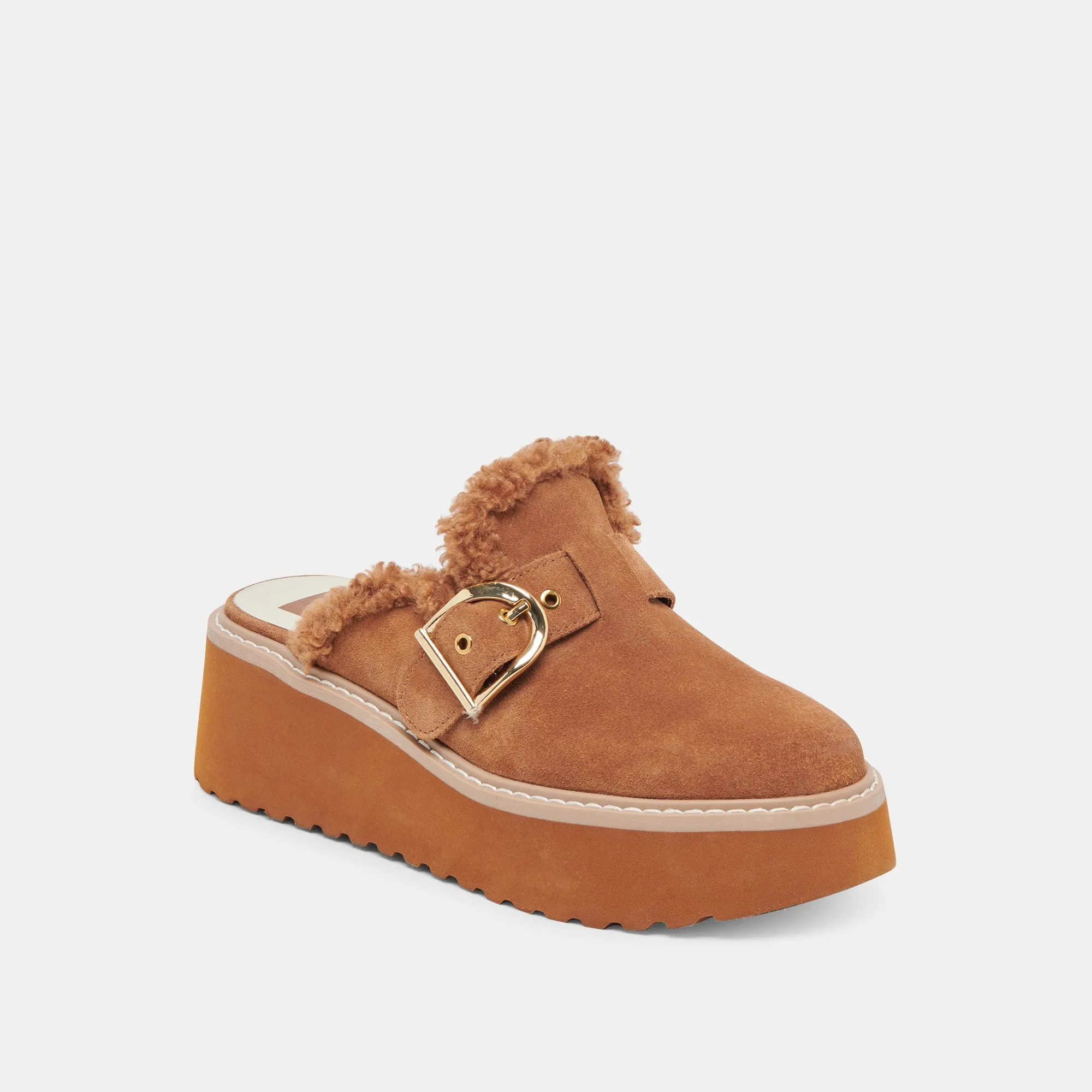 Joy Mood LELANI PLUSH FLATS PECAN SUEDE