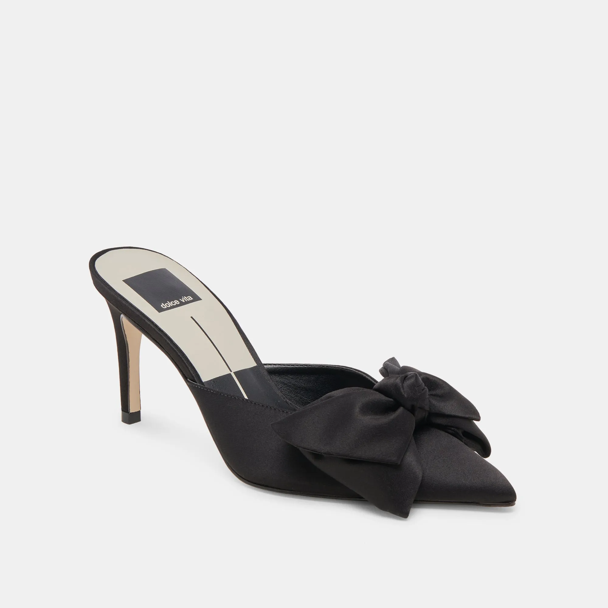 Narrow Fit KAYLI HEELS ONYX SATIN