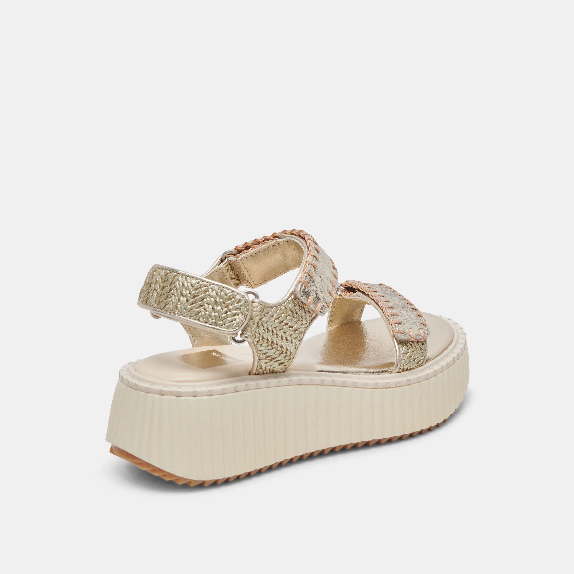 Chill Gear DEBRA SANDALS PLATINUM DISTRESSED LEATHER