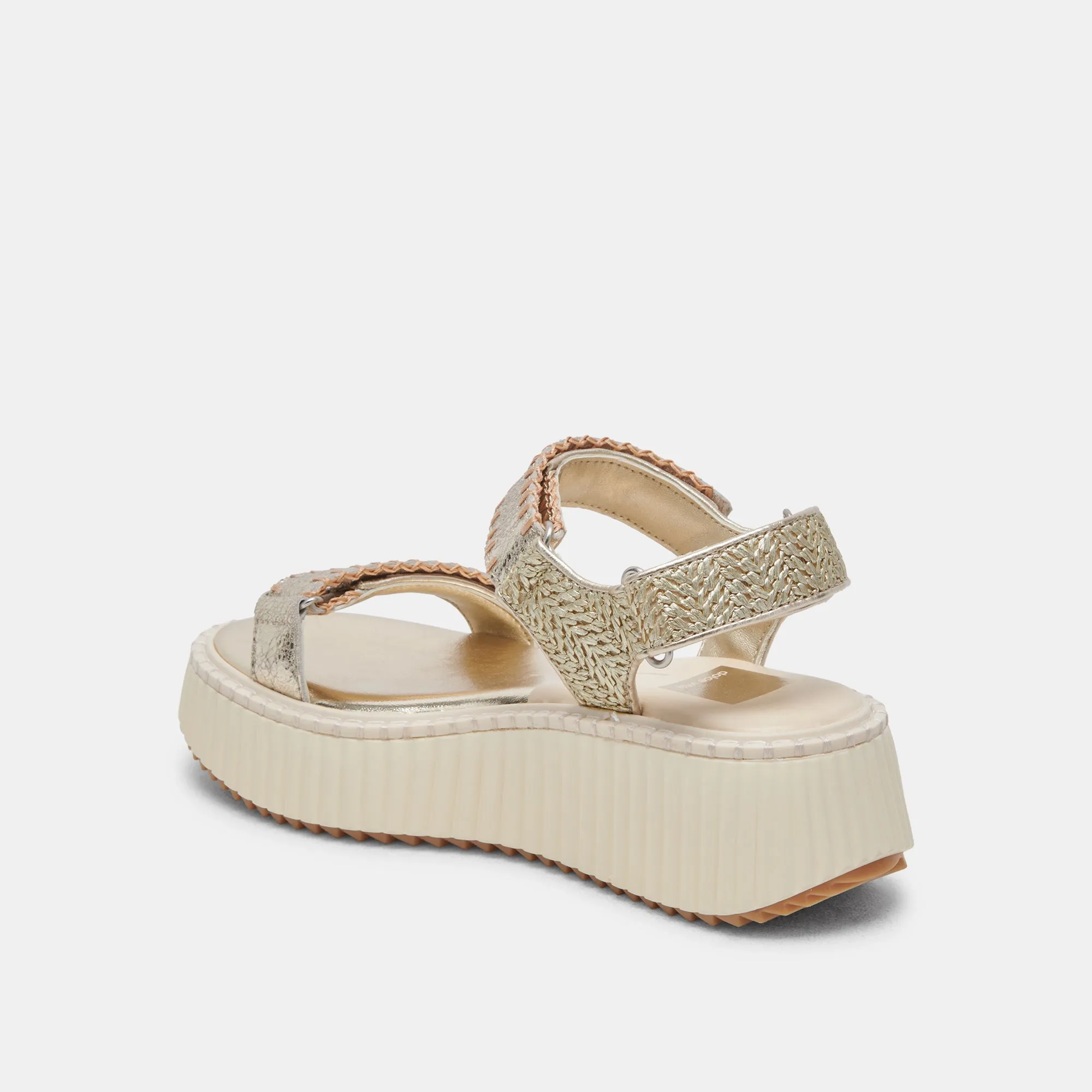 DEBRA SANDALS PLATINUM DISTRESSED LEATHER Vacation Fit