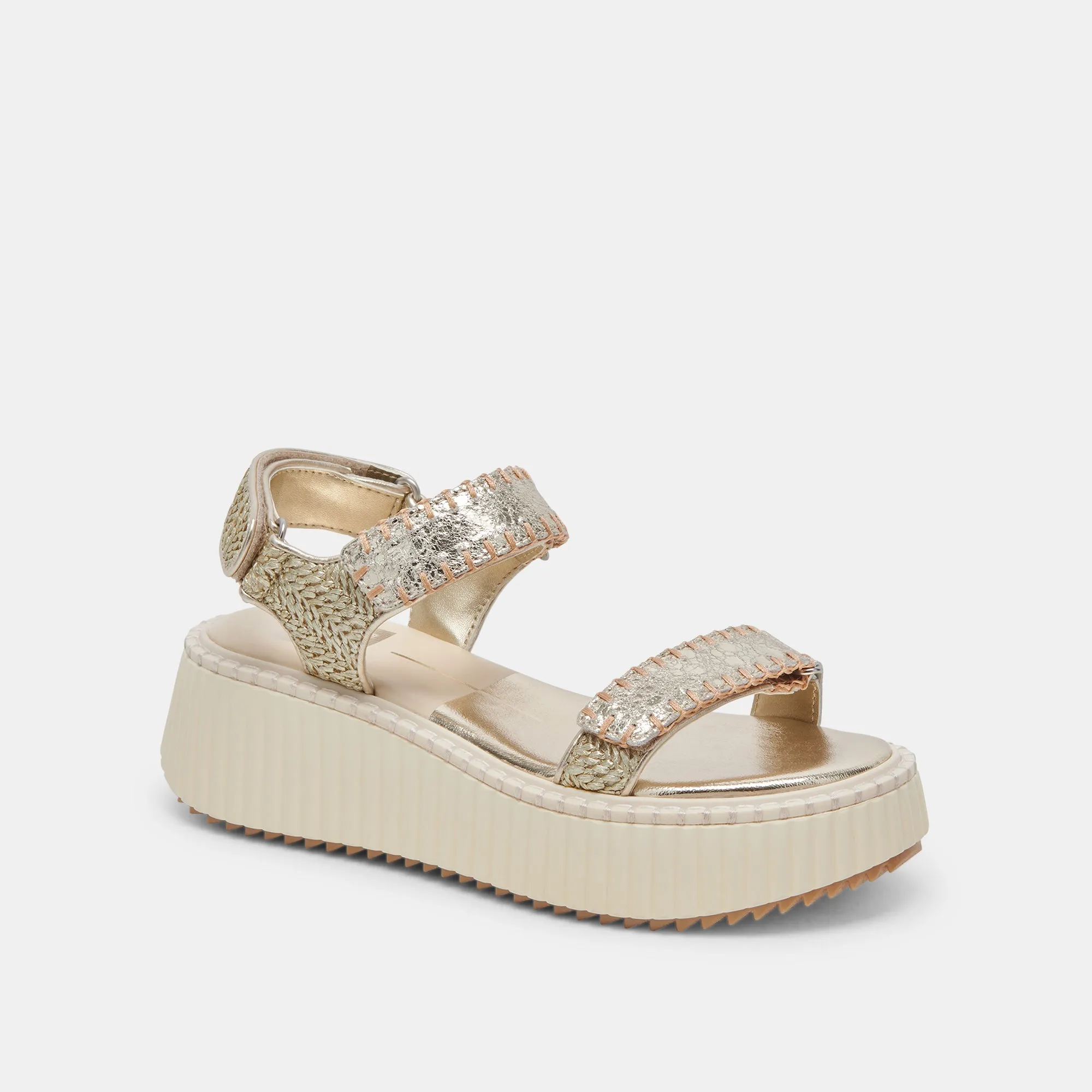 DEBRA SANDALS PLATINUM DISTRESSED LEATHER Summer Vibe Durable Walk
