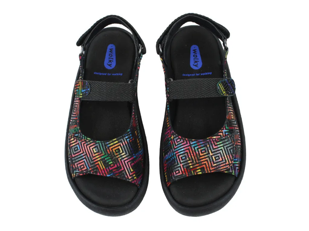 Travel-Friendly Shoes Wolky Sandals Jewel Black Corza