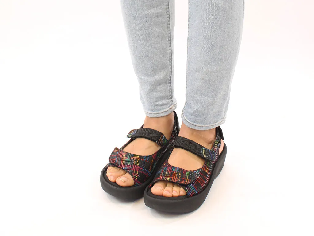 Tailored Fit Wolky Sandals Jewel Black Corza
