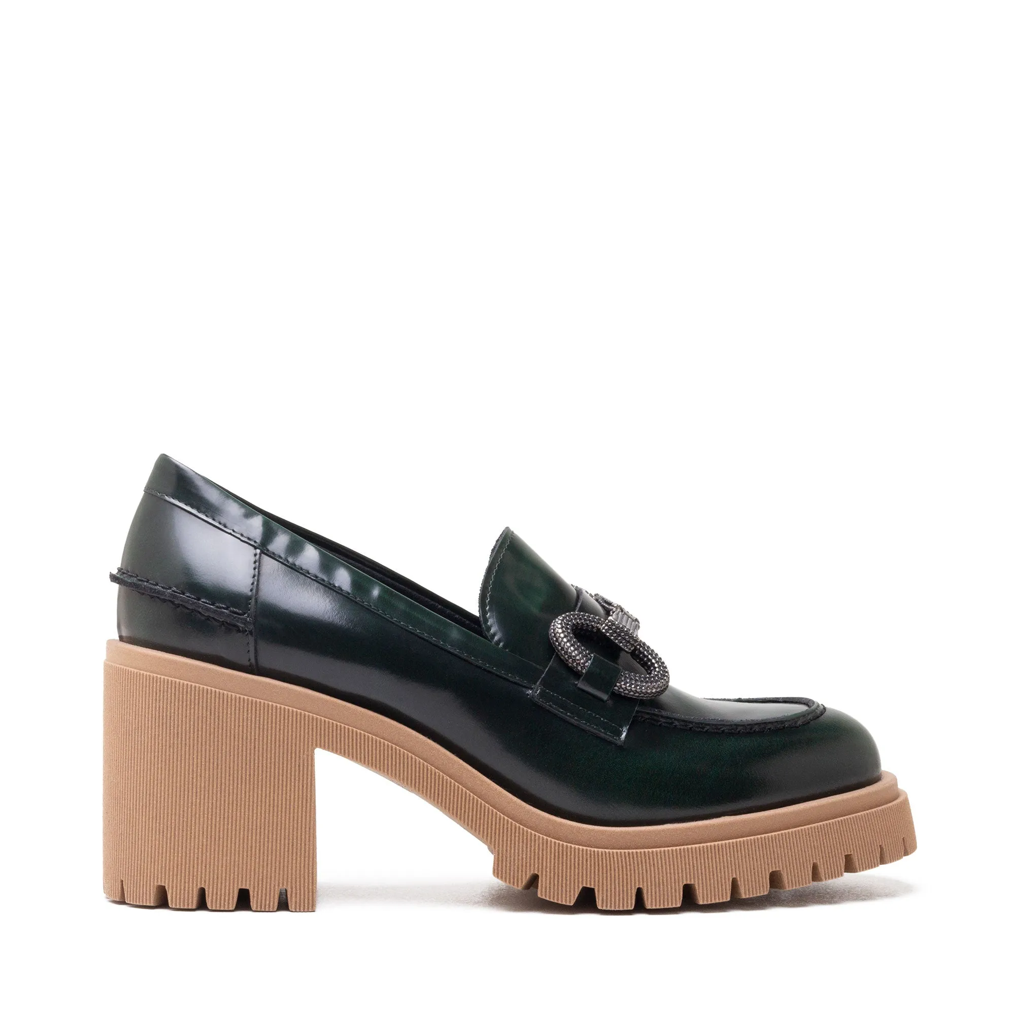 ALBA BLOCK HEEL MOCASSIN Comfortable fit Anti Odor Feature