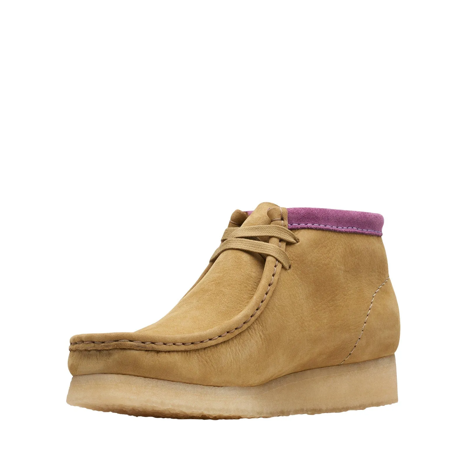 Clarks Wallabee Boot 26167961 Womens Brown Leather Lace Up Chukkas Boots Chill Ready